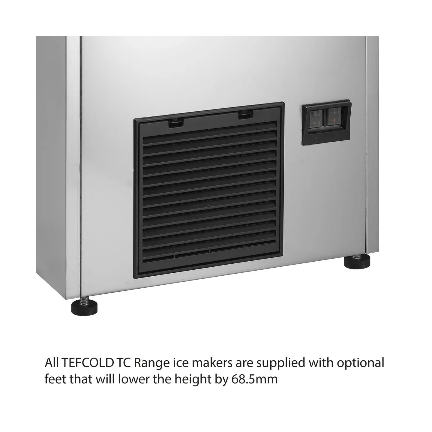 Machine à glaçons TC85 Inox 43621 TEFCOLD-mondialchr.com