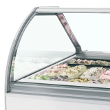 Vitrine ventilée pour glace MILLENNIUM LX24 (1300 / 241 L) Blanc 20334 TEFCOLD-mondialchr.com