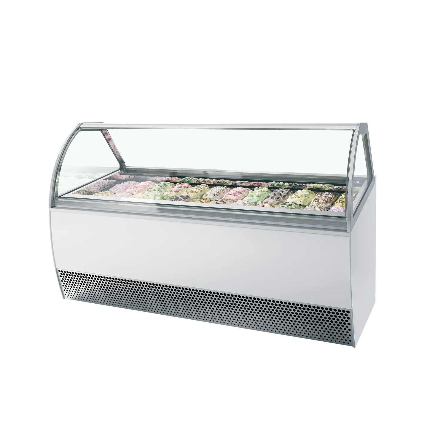 Vitrine ventilée pour glace MILLENNIUM LX24 (1300 / 241 L) Blanc 20334 TEFCOLD-mondialchr.com