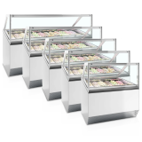 Vitrine ventilée pour glace MILLENNIUM ST16 (870 / 160 L) Blanc 20335 TEFCOLD-mondialchr.com