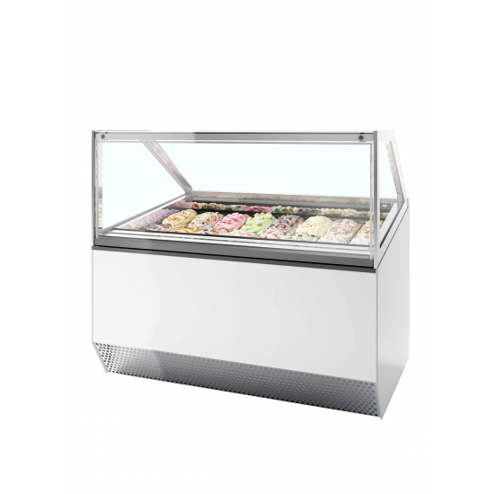 Vitrine ventilée pour glace MILLENNIUM ST16 (870 / 160 L) Blanc 20335 TEFCOLD-mondialchr.com