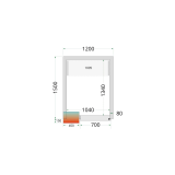 Chambre froide positive CRPF1215 Blanc 44163 TEFCOLD-mondialchr.com