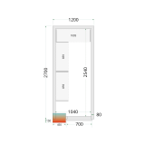 Chambre froide positive CRPF1227 Blanc 44167 TEFCOLD-mondialchr.com