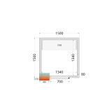 Chambre froide positive CRPF1515 Blanc44169 TEFCOLD-mondialchr.com