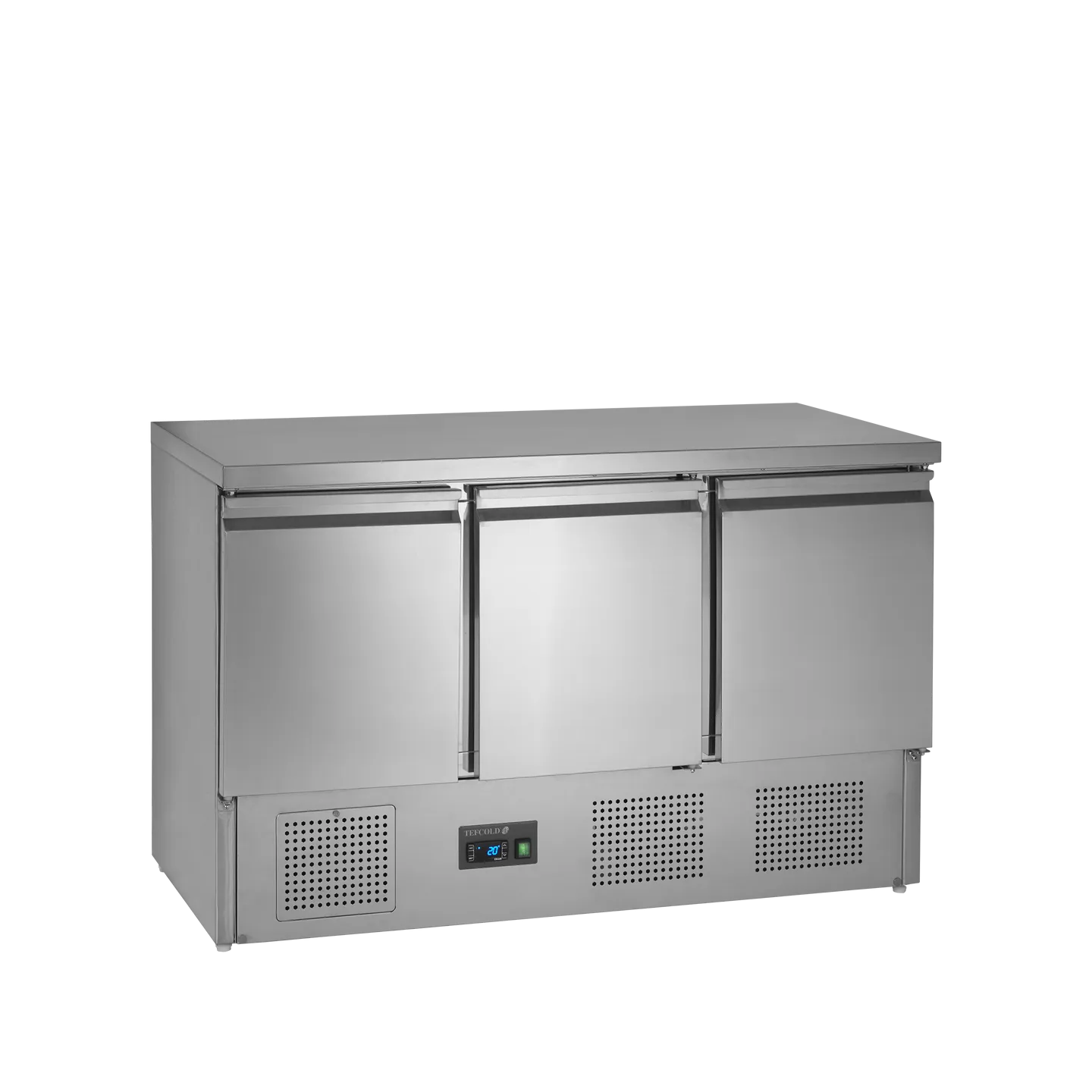Comptoir pour saladette SA1365 S/S GN1/1 3 portes 16488 TEFCOLD-mondialchr.com