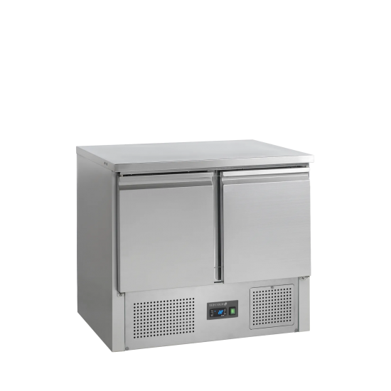 Comptoir pour saladette SA910 GN1/1 2 portes Inox 16492 TEFCOLD-mondialchr.com
