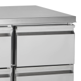 Comptoir pour saladette SA914  4 tiroirs GN1/1 pces Inox 16495 TEFCOLD-mondialchr.com
