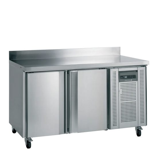 Comptoir pour saladette réfrigéré CK7210 2 portes GN1/1 Inox 17672 TEFCOLD-mondialchr.com