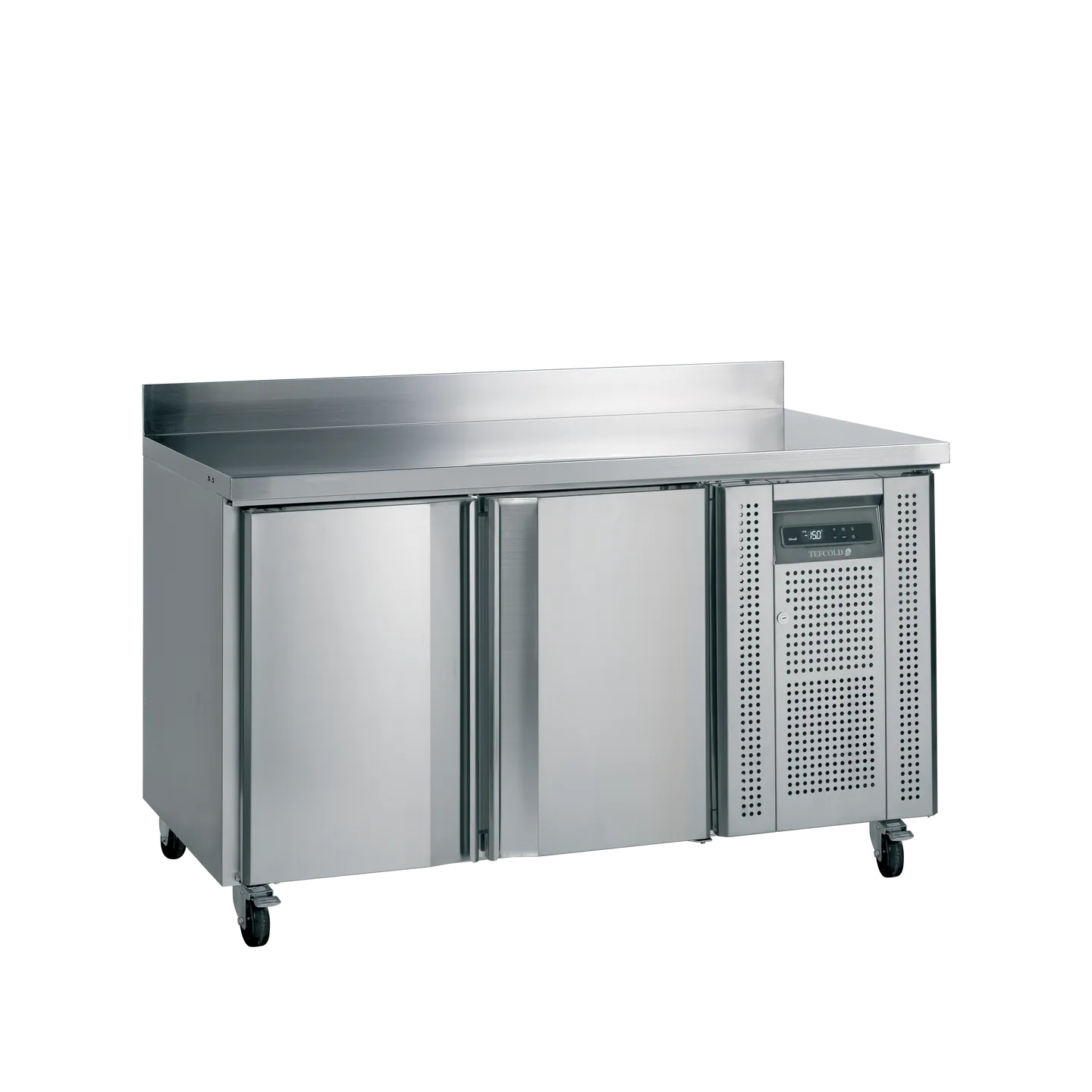Comptoir pour saladette réfrigéré CK7210 2 portes GN1/1 Inox 17672 TEFCOLD-mondialchr.com