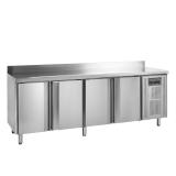 Comptoir pour saladette réfrigéré CK7410 4 portes GN1/1 Inox 17698 TEFCOLD-mondialchr.com