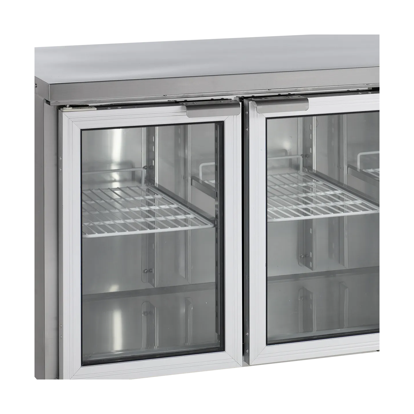 Comptoir pour saladette réfrigéré CK7310G 3 portes vitrées GN1/1 Inox 17724 TEFCOLD-mondialchr.com