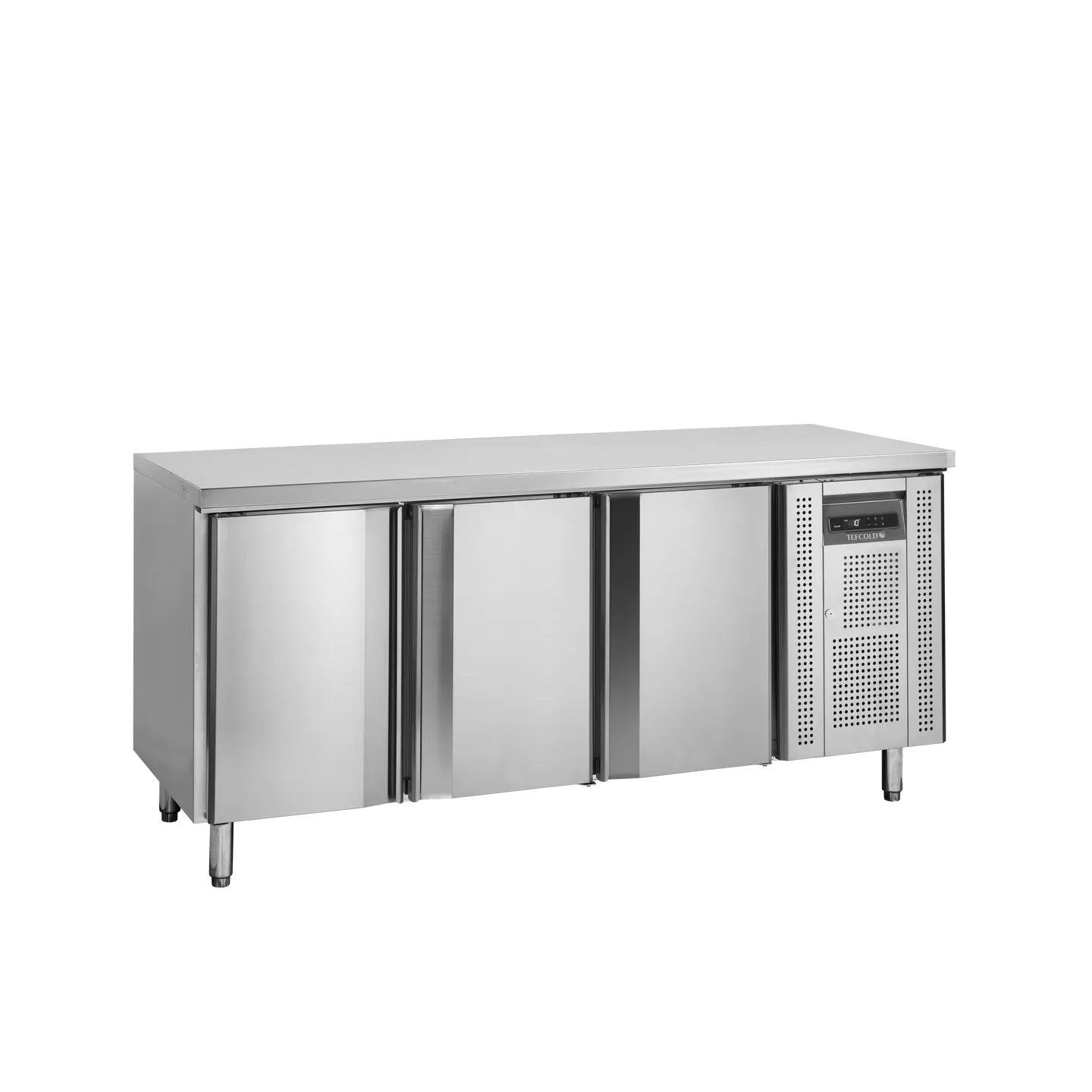 Comptoir pour saladette réfrigéré BK310 3 portess Inox 17846 TEFCOLD-mondialchr.com