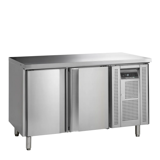 Comptoir pour saladette réfrigéré BK210 2 portes Inox 17843 TEFCOLD-mondialchr.com