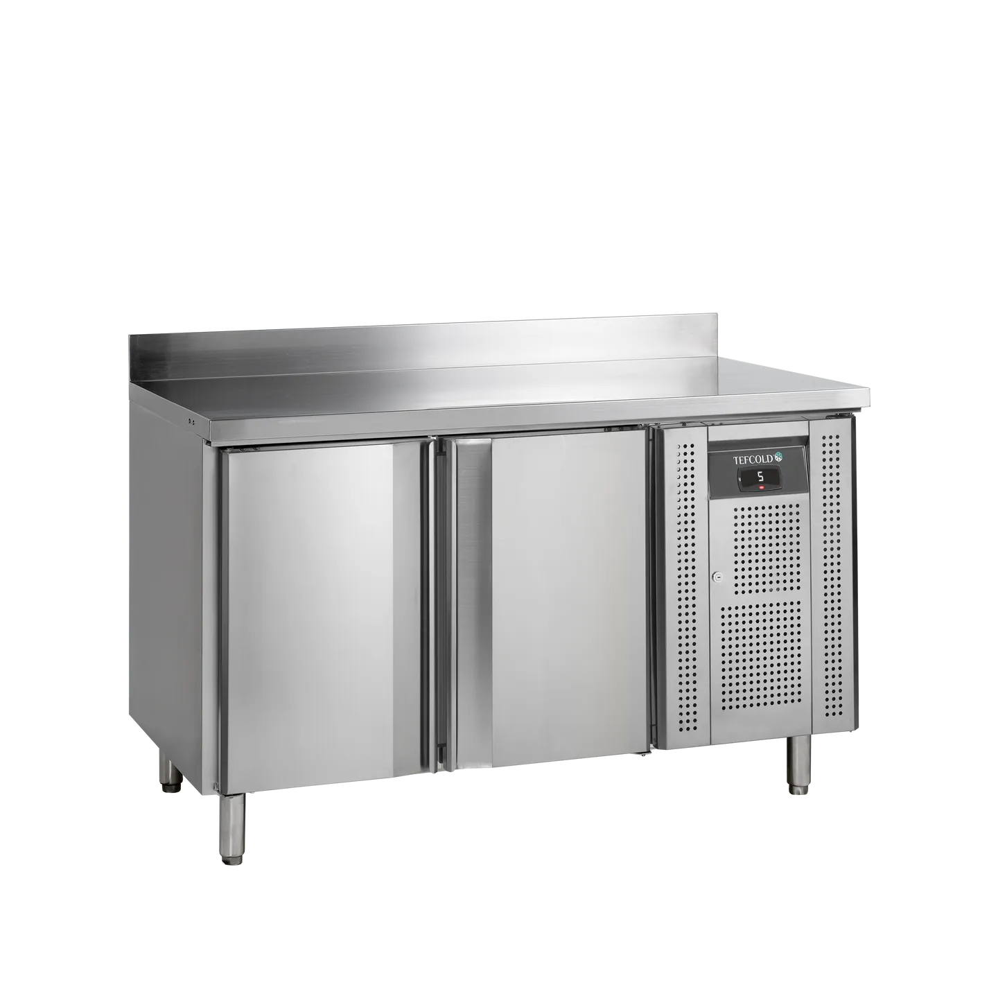 Comptoir pour saladette réfrigéré CK7210X1SP 2 portes GN1/1 Inox 54290 TEFCOLD-mondialchr.com