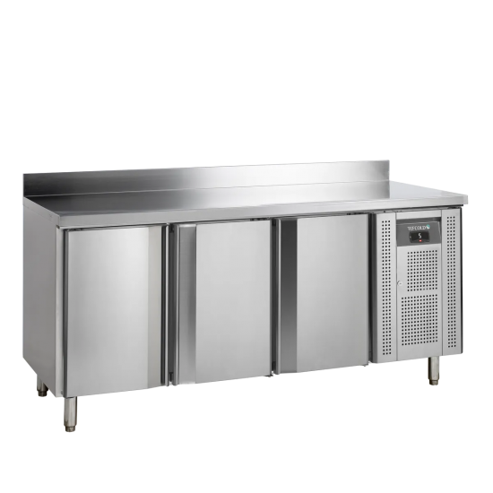 Comptoir pour saladette réfrigéré CK7310X1SP 3 portes GN1/1 Inox 54293 TEFCOLD-mondialchr.com