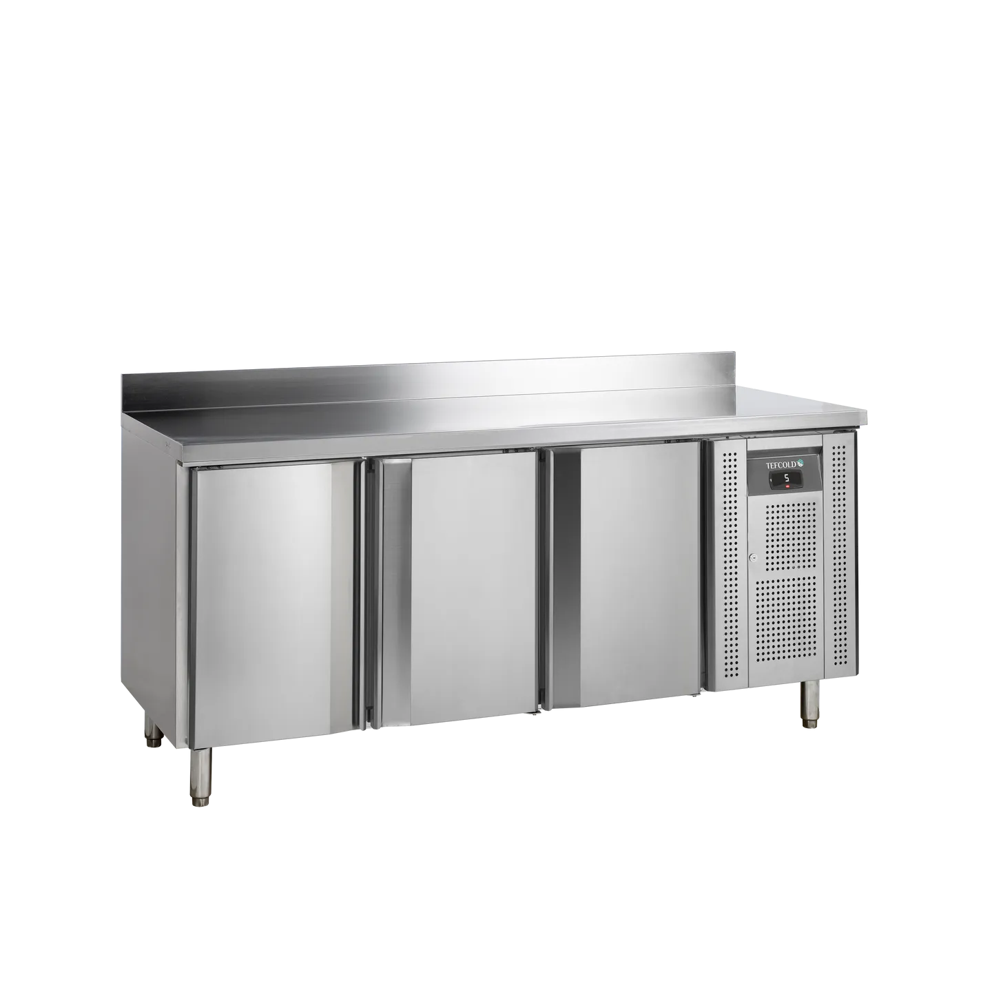 Comptoir pour saladette réfrigéré CK7310X1SP 3 portes GN1/1 Inox 54293 TEFCOLD-mondialchr.com