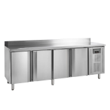 Comptoir pour saladette réfrigéré CK7410X1SP 4 portes GN1/1 Inox 54296 TEFCOLD-mondialchr.com