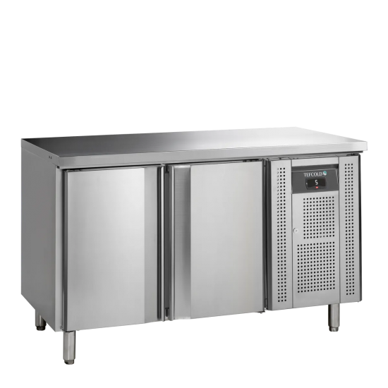 Comptoir pour saladette réfrigéré CK7210X1 2 portes GN1/1 Inox 54291 TEFCOLD-mondialchr.com