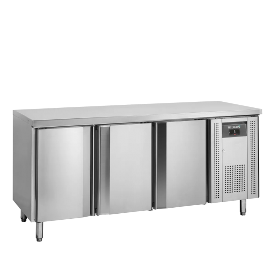 Comptoir pour saladette réfrigéré CK7310X1 3 portesGN1/1 Inox 54294 TEFCOLD-mondialchr.com