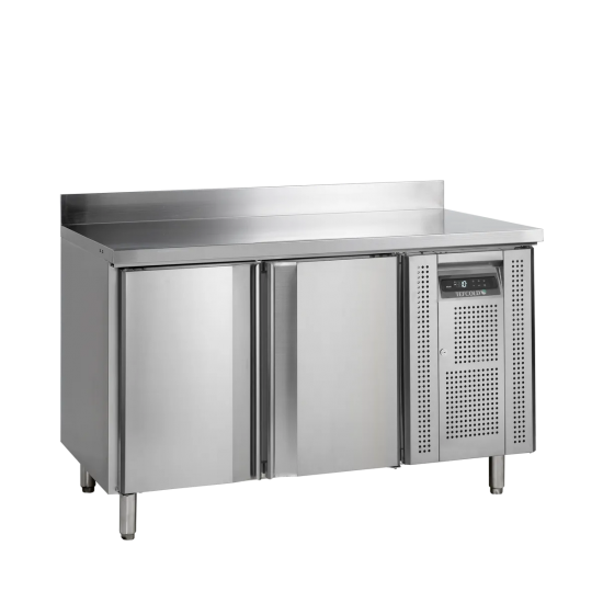 Comptoir pour saladette réfrigéré négative CF7210/-SP 2 portes GN1/1 Inox 17744 TEFCOLD-mondialchr.com
