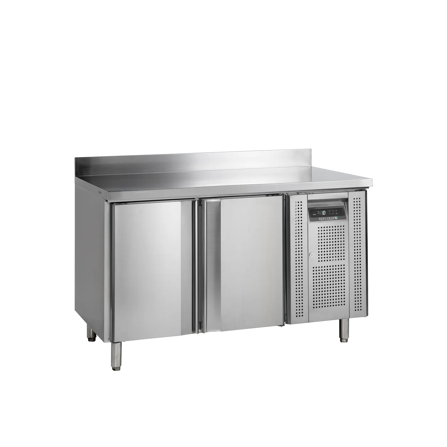 Comptoir pour saladette réfrigéré négative CF7210/-SP 2 portes GN1/1 Inox 17744 TEFCOLD-mondialchr.com