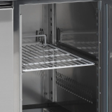 Comptoir pour saladette réfrigéré négative CF7410 4 portes GN1/1 Inox 17754 TEFCOLD-mondialchr.com