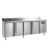 Comptoir pour saladette réfrigéré négative CF7410 4 portes GN1/1 Inox 17754 TEFCOLD-mondialchr.com