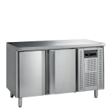 Comptoir pour saladette réfrigéré négative SK6210BT/+ SP 2 portes Inox 17774 TEFCOLD-mondialchr.com