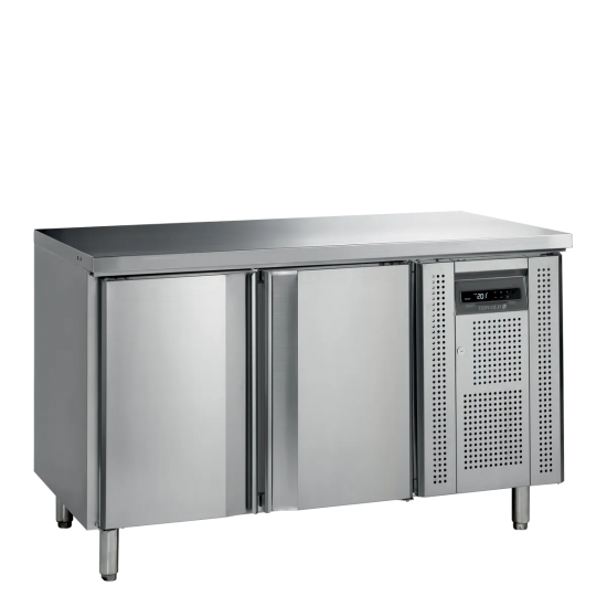 Comptoir pour saladette réfrigéré négative SK6210BT/+ SP 2 portes Inox 17774 TEFCOLD-mondialchr.com