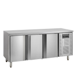 Comptoir pour saladette réfrigéré négative SK6310BT/+ SP  3 portes Inox 17778 TEFCOLD-mondialchr.com