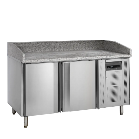 Meuble à pizza 2 portes PT1200 Inox 17823 TEFCOLD-mondialchr.com