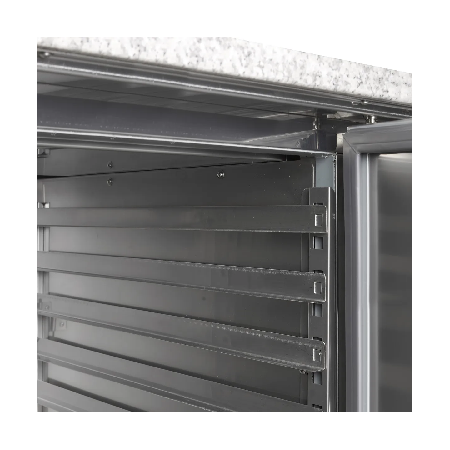 Meuble à pizza 2 portes et 7 tiroirs à pâte pces PT1310 Inox 17826 TEFCOLD-mondialchr.com