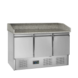 Meuble à pizza 3 portes GN1/1 PT1365 Inox 17841 TEFCOLD-mondialchr.com