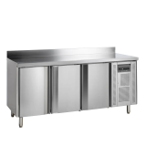 Comptoir pour saladette réfrigéré négative CF7310/-SP 3 portes GN1/1 Inox 17751 TEFCOLD-mondialchr.com