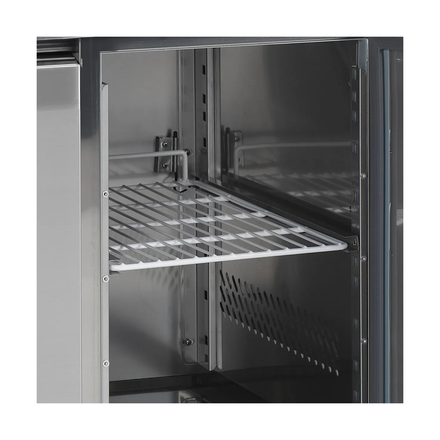 Comptoir pour saladette réfrigéré négative CF7410/-SP 4 portes GN1/1 Inox 17758TEFCOLD-mondialchr.com