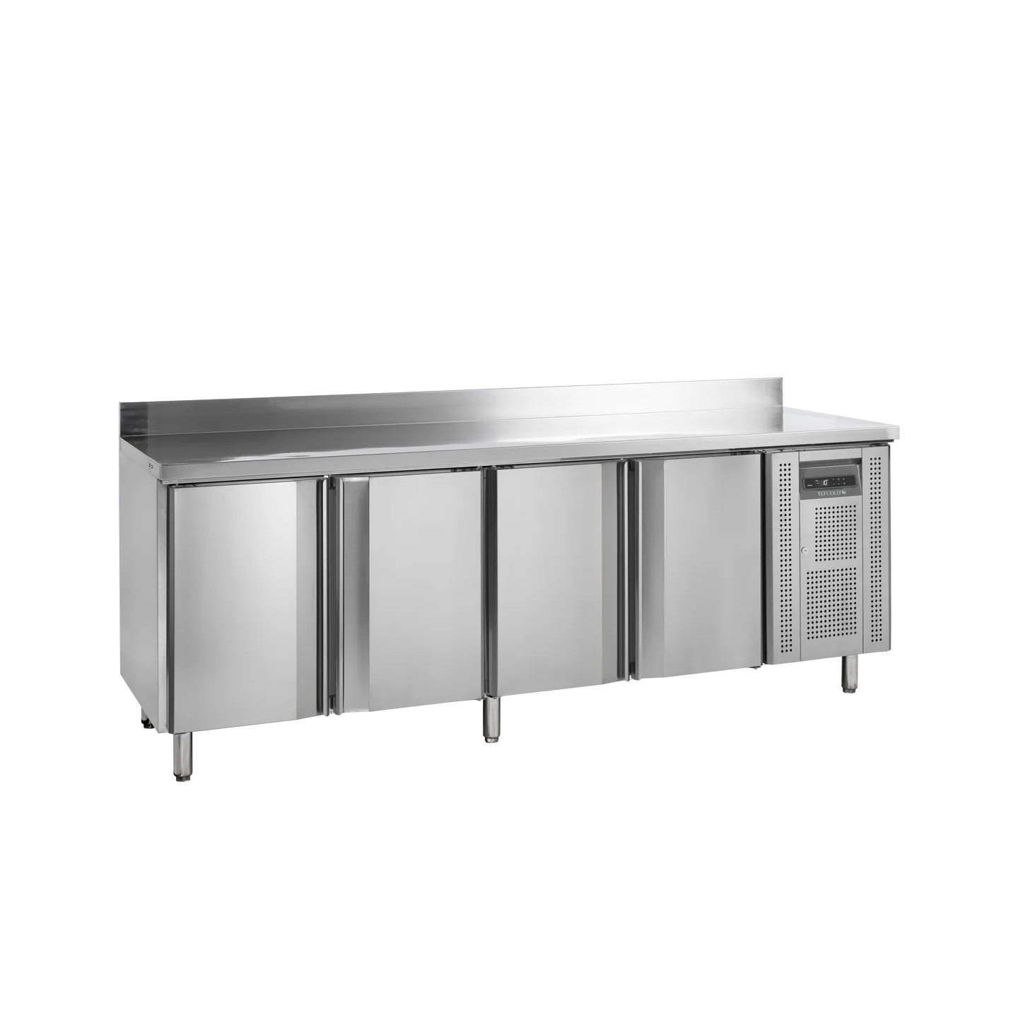 Comptoir pour saladette réfrigéré négative CF7410/-SP 4 portes GN1/1 Inox 17758TEFCOLD-mondialchr.com