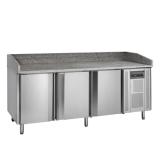 Meuble à pizza 3 portes PT1300 Inox 17834 TEFCOLD-mondialchr.com
