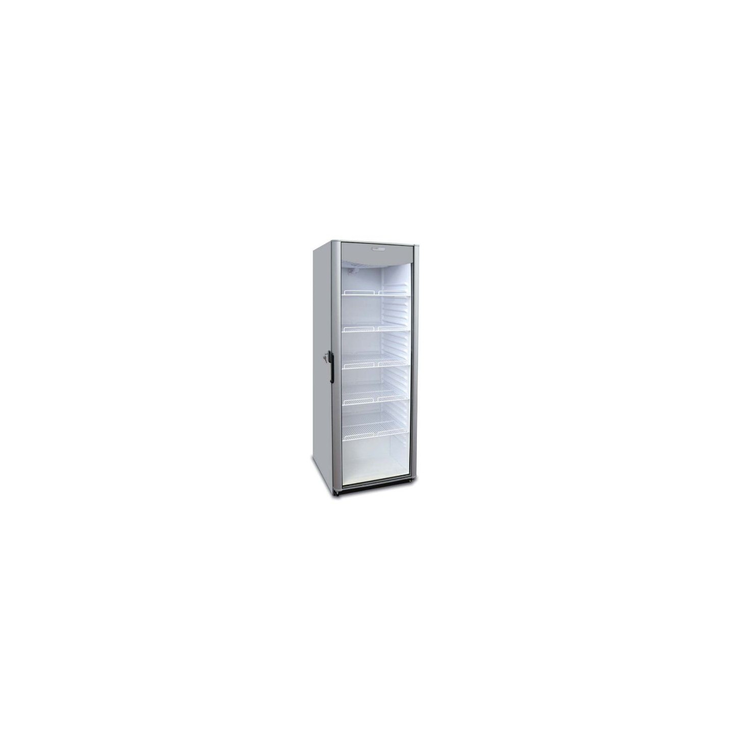 Armoire réfrigérée positive inox 1 porte vitrée 382L AFI-mondialchr.com