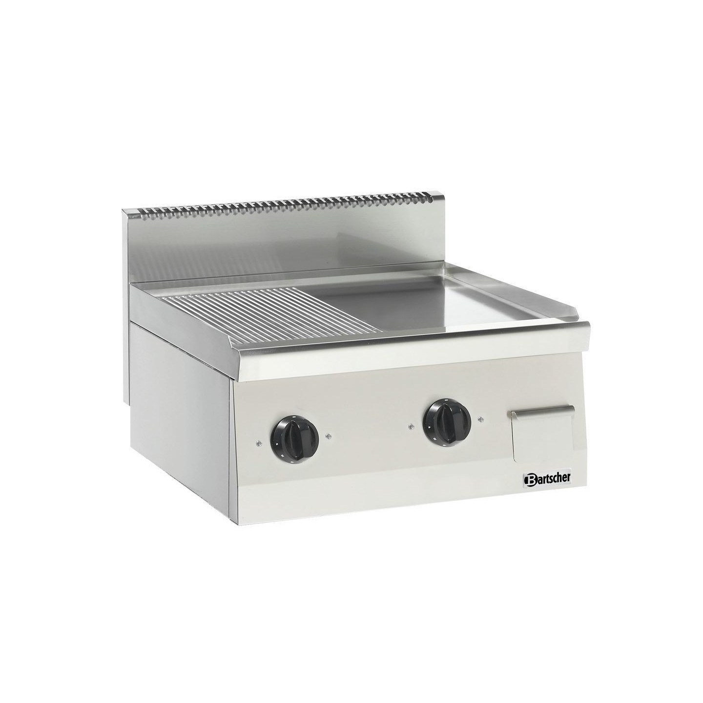 Plaque grill 600, B600, 1/2-1/2 132255 Bartscher - mondialchr.com