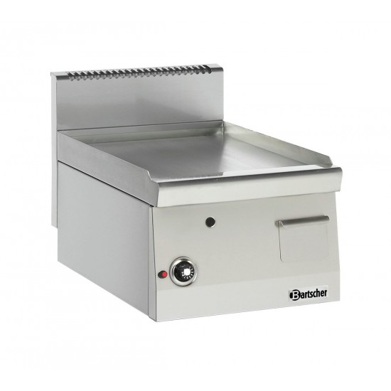 Plaque grill gaz 600, B400, lisse 1311413 Bartscher - mondialchr.com