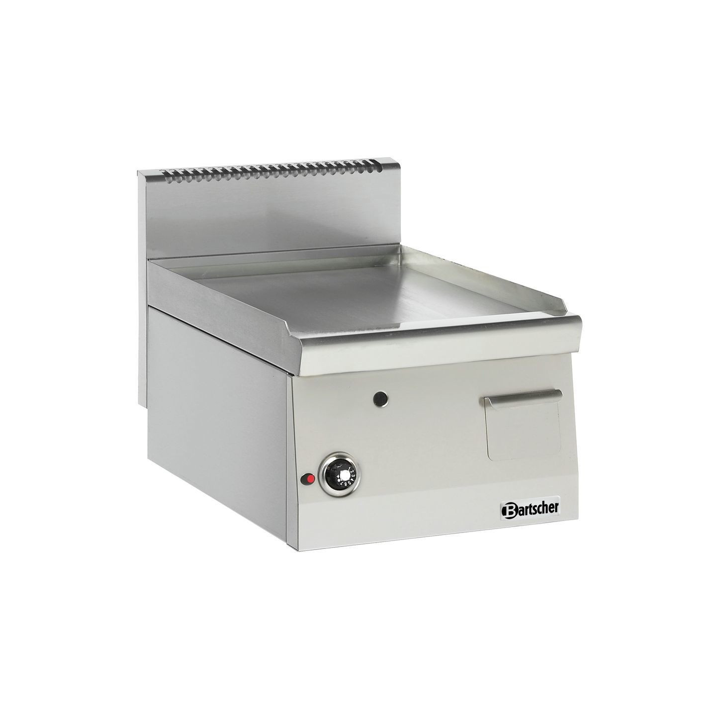 Plaque grill gaz 600, B400, lisse 1311413 Bartscher - mondialchr.com