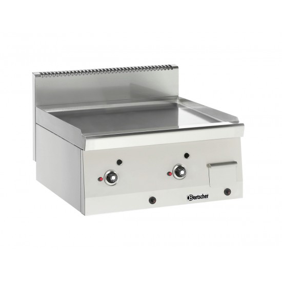 Plaque grill gaz 600, B600, lisse 1311813 Bartscher - mondialchr.com