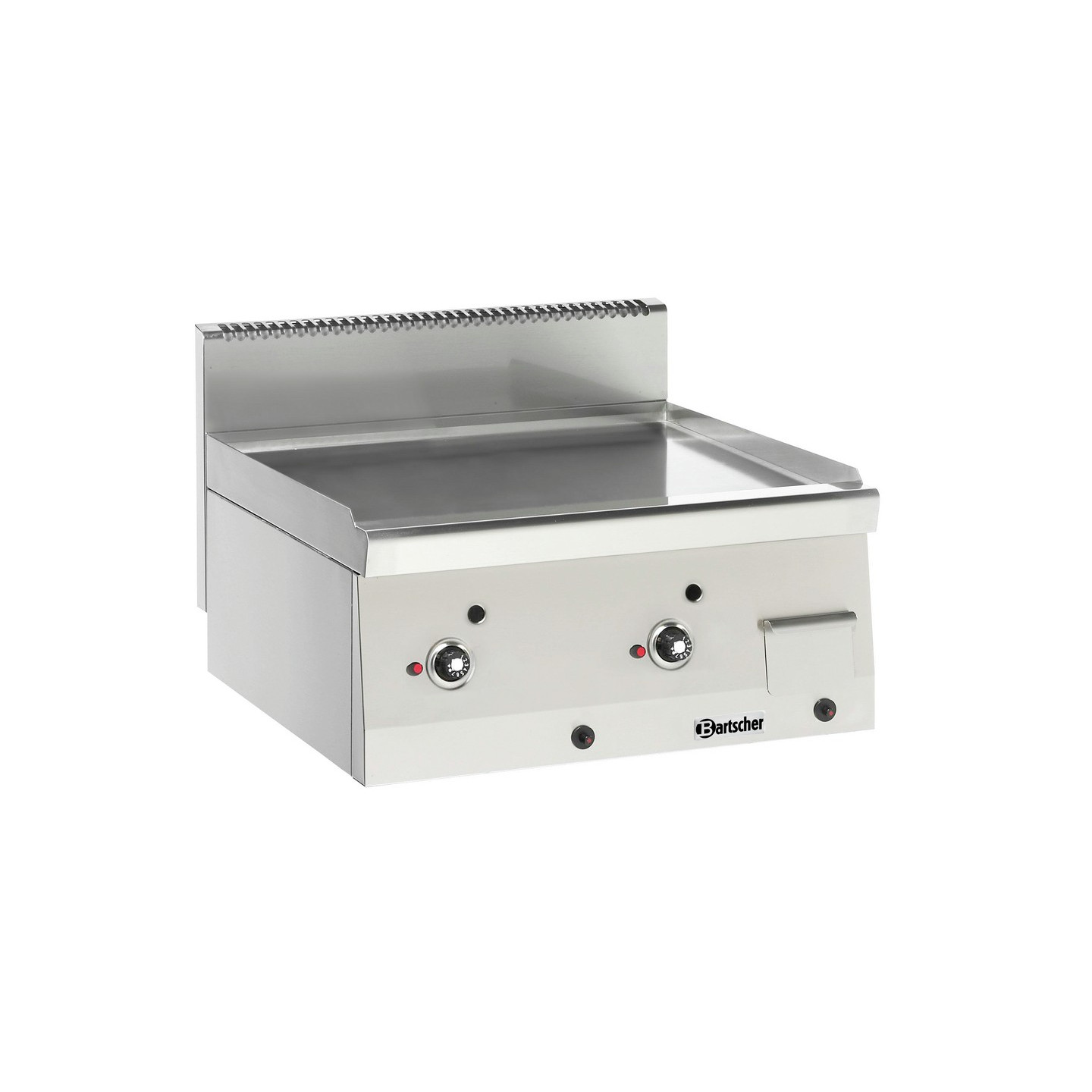 Plaque grill gaz 600, B600, lisse 1311813 Bartscher - mondialchr.com