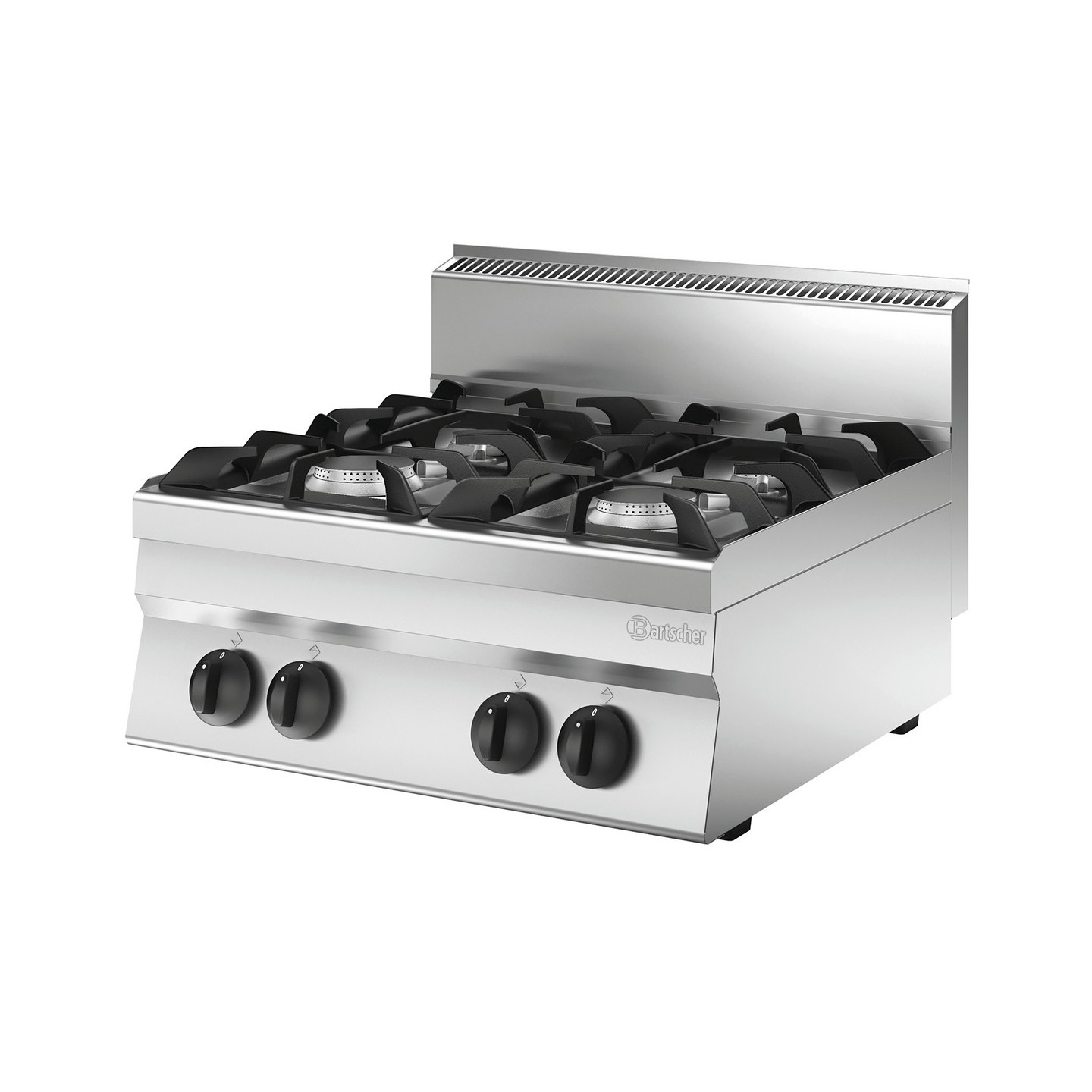 Fourneau Gaz Bartscher 650 - 4 Feux Larges, TG 1151133 -mondialchr.com