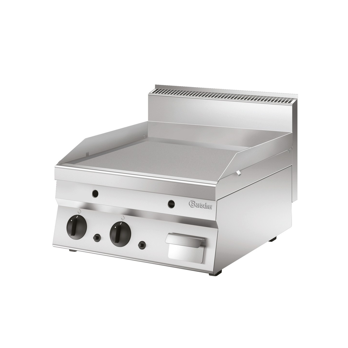 Plancha Gaz Bartscher 650 - 600G-G en inox 18/10 - mondialchr.com