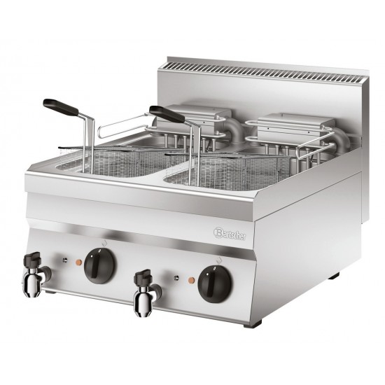 Friteuse Bartscher 650 - 2x10L, L600- grande capacité - mondialchr.com