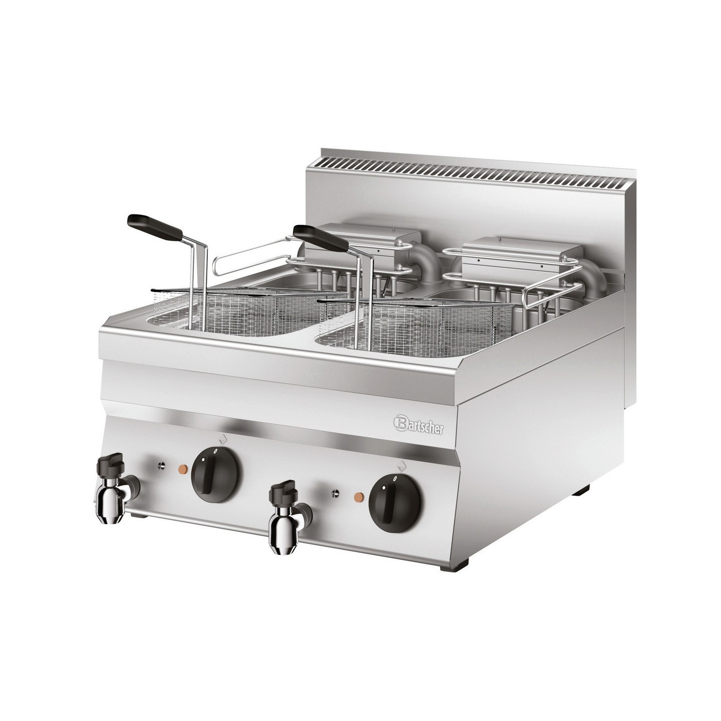 Friteuse Bartscher 650 - 2x10L, L600- grande capacité - mondialchr.com