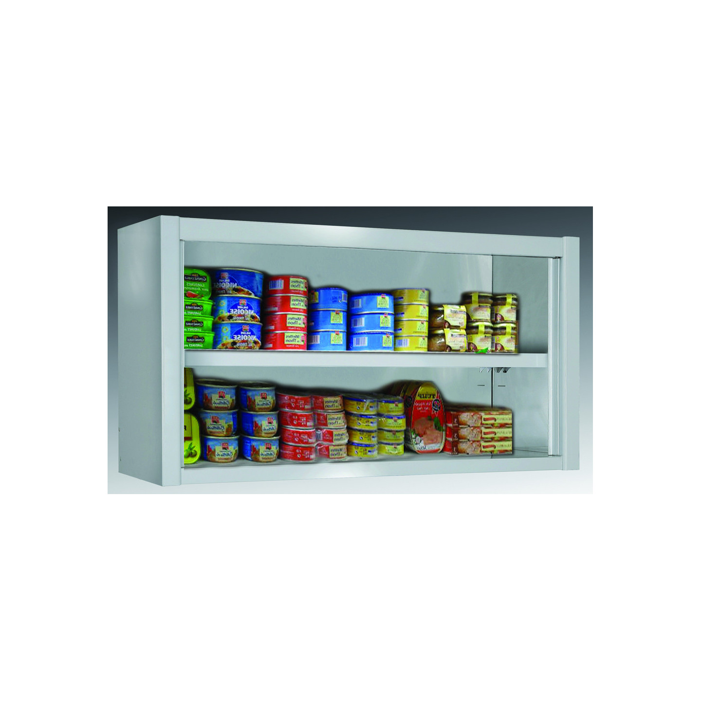 Placard Mural ouvert 1600mm En Inox