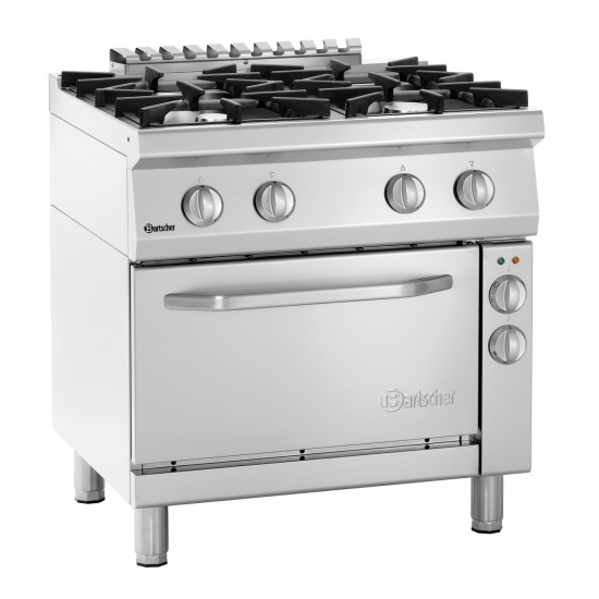 Fourneau Gaz Bartscher 70040 EB11 2851241 inox robuste -mondialchr.com