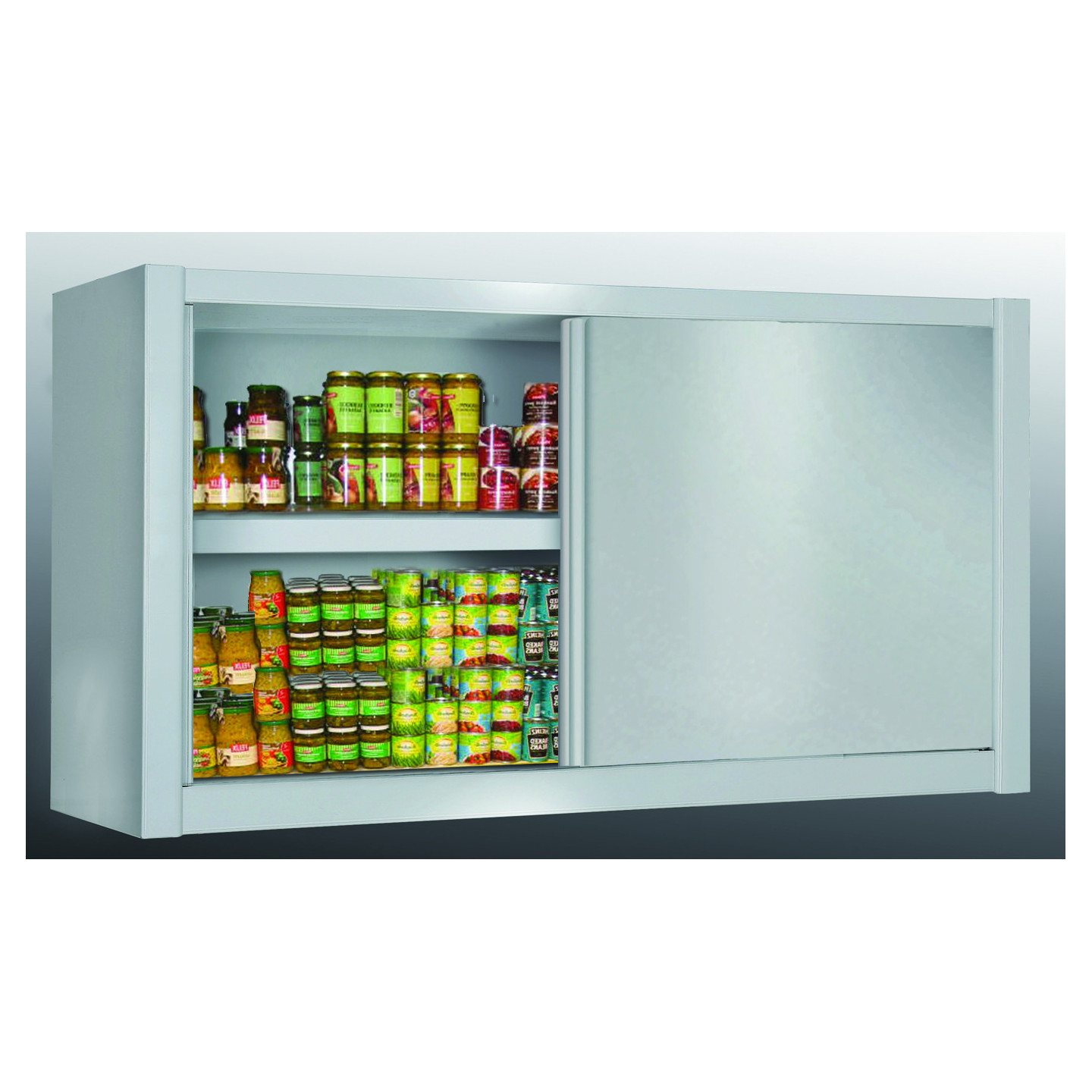 Placard Mural 1800mm portes coulissantes En Inox